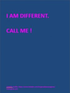 I am different. Call me.
