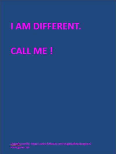 I am different. Call me.